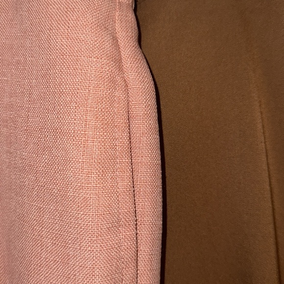 Alfred Dunner 2 pair Classic pull on pants trousers slacks Pink and Brown 18 18W - Picture 3 of 15